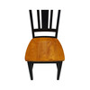 International Concepts Set of 2 San Remo Splatback Chairs, Black/Cherry C57-10P